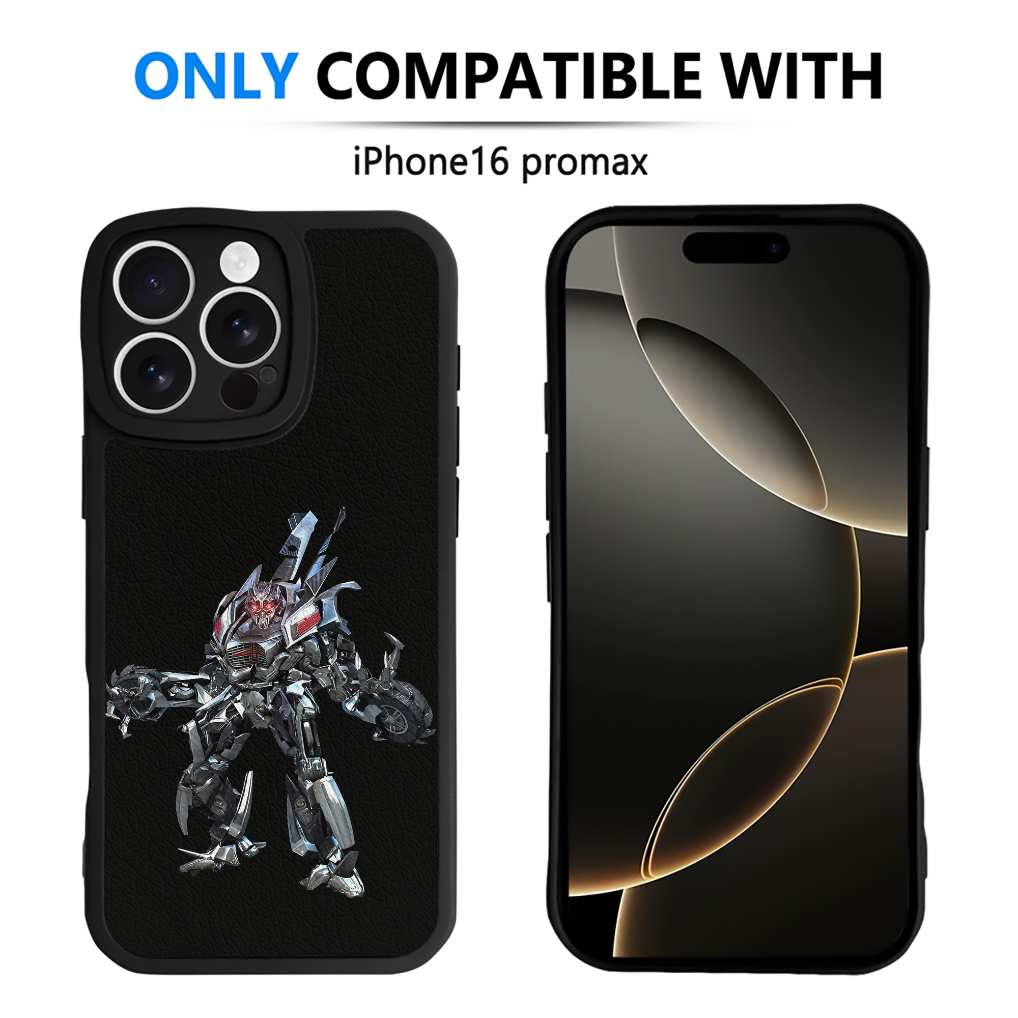 （画像用） Transformers トランスフォーマー 【iPhone 16シリーズ対応】シリコンスマホケース（レザー調） 材質：シリコン